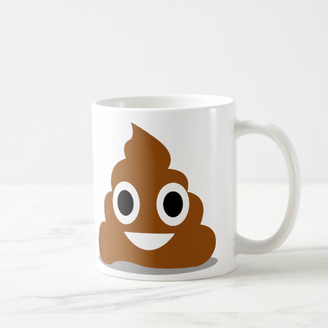 Café Caneca Divertida Emoji de Fezes (Direita)