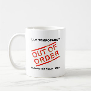 Café Caneca Divertida Fora de Serviço