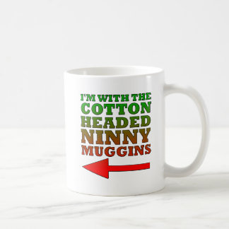 Café Caneca Divertida Idiota de Cabeça de Algodão