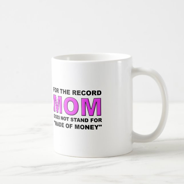 Café Caneca Divertida Não Feita De Dinheiro (Direita)