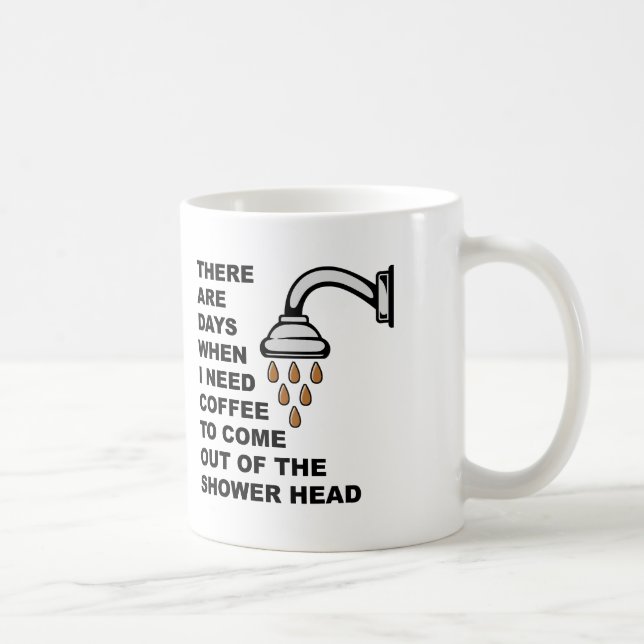 Café Caneca Divertida ou Caneca de Viagem com Chuveiro  (Direita)