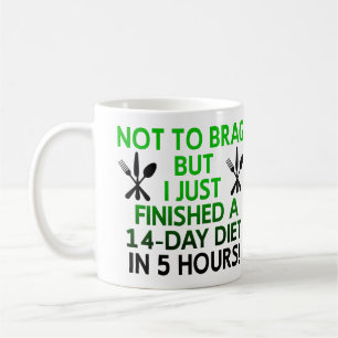 Café Caneca Divertida ou Caneca de Viagem para Dieta Rá