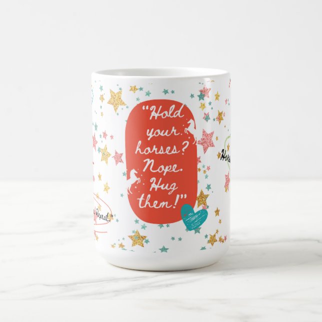 Café Caneca divertida para amantes de cavalos (Centro)