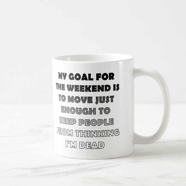 Café Caneca Divertida para Fim de Semana ou Caneca de V (Direita)