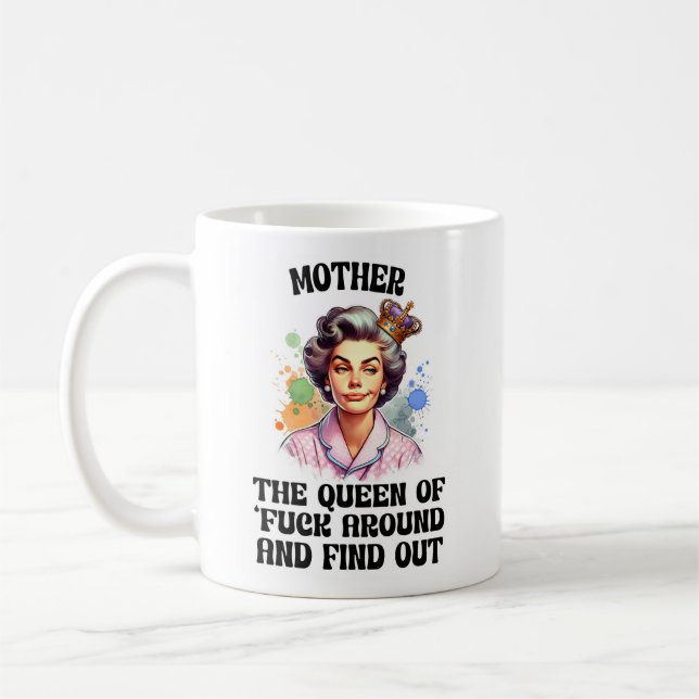 Café Caneca Divertida para Mãe Sassy – Presente de Mãe  (Esquerda)