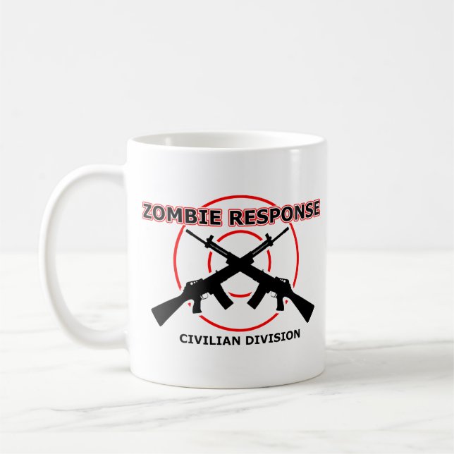 Café Caneca Divertida Resposta de Zumbi Humor (Esquerda)