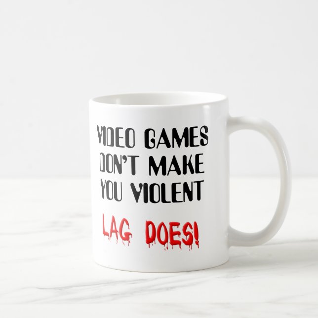 Café Caneca Divertida Violência Lag de Video Game (Direita)