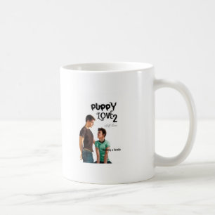Café Caneca do amor de filhote de cachorro