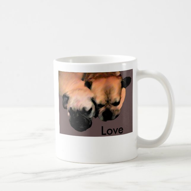 Café Caneca do amor de Puggle (Direita)