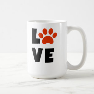 Café Caneca do amor do dia dos namorados de Pawprint