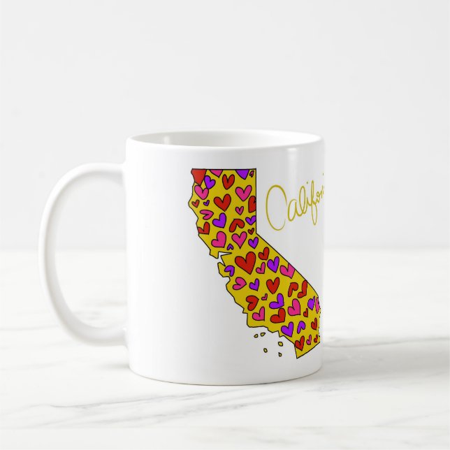 Café Caneca do amor do Golden State de Califórnia (Esquerda)