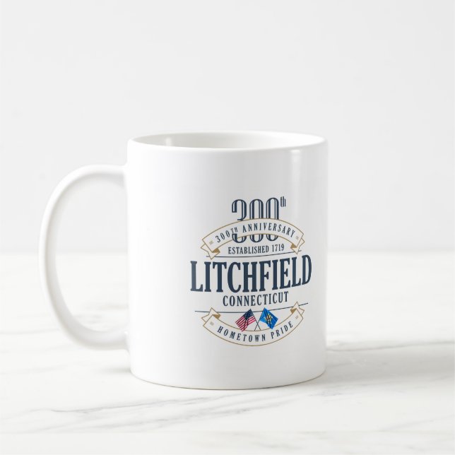 Café Caneca do aniversário de Litchfield, Connecticut (Esquerda)
