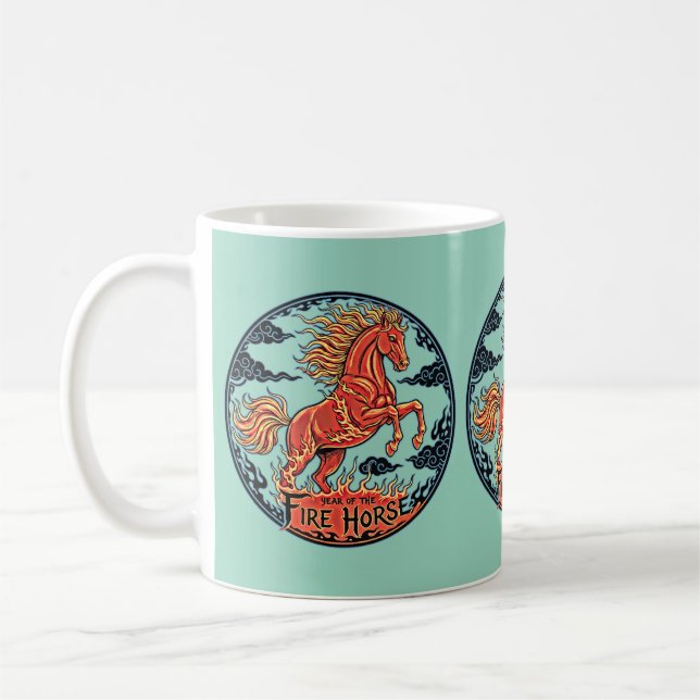 Café Caneca do Ano do Cavalo de Fogo (Esquerda)