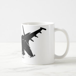 Café CANECA do avião de combate!