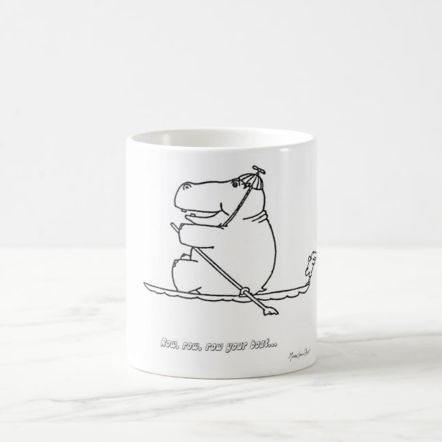 Café Caneca do barco de fileira do hipopótamo (Centro)