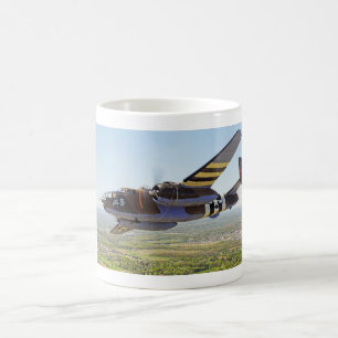 Café Caneca do bombardeiro de B-25 Mitchell