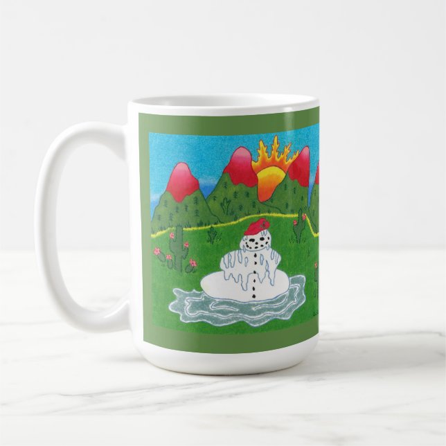 Café Caneca do boneco de neve do Natal (Esquerda)
