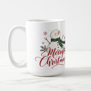 Café Caneca do Boneco de Neve Feliz Natal