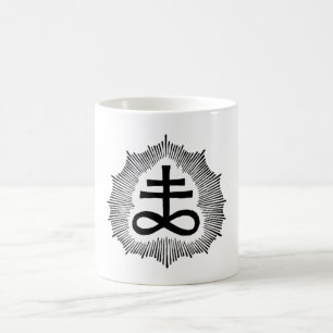 Café Caneca do branco de Sigil do Brimstone de Gilmore