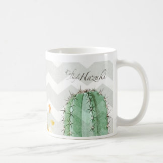 Café Caneca do cacto de Hazuki com logotipo