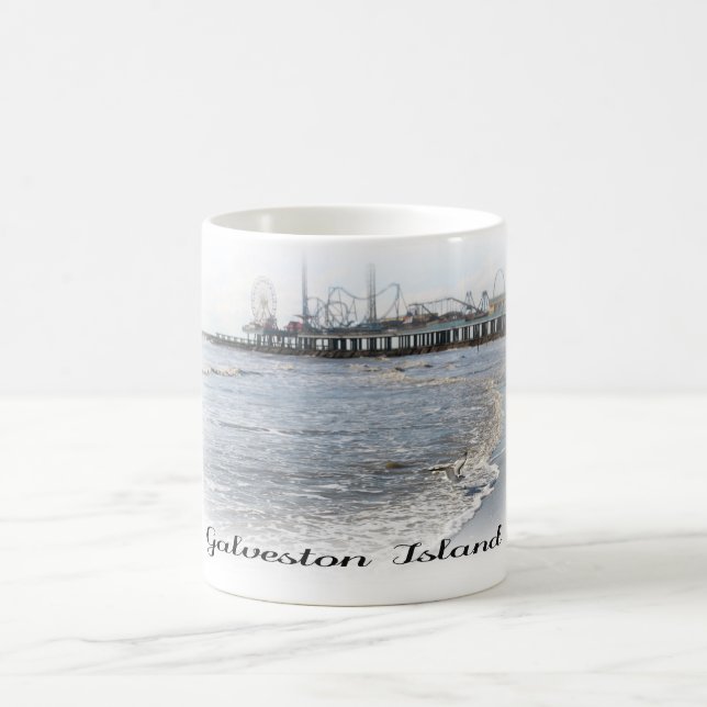 Café Caneca do cais do prazer da ilha de Galveston (Centro)