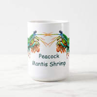 Caneca do camarão de louva-a-deus do pavão