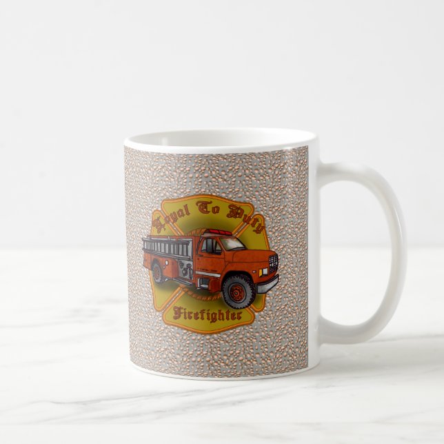 Café Caneca do Caminhão de Bombeiros do Bombeiro Leal (Direita)
