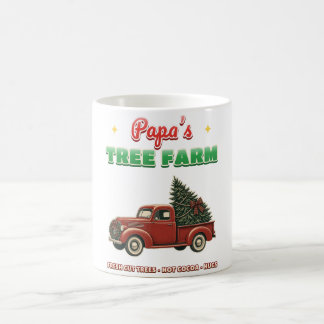 Café Caneca do Caminhão de Natal da Fazenda de Árvores