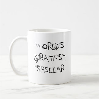 Café Caneca do campeão do concurso de ortografia