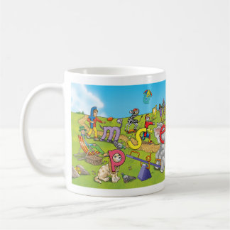 Café Caneca do campo de jogos de Letterland |