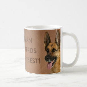 Café Caneca do cão de german shepherd