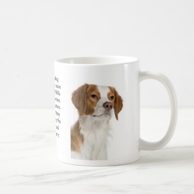 Café Caneca do cão do Spaniel de Brittany (Direita)