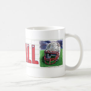 Café Caneca do capacete de futebol