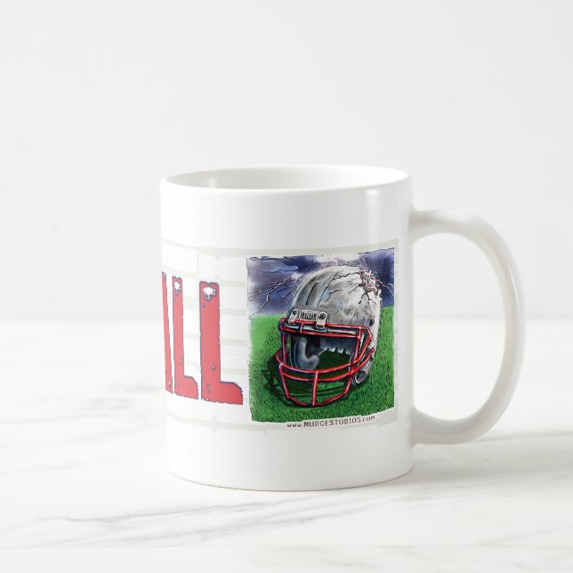 Café Caneca do capacete de futebol (Direita)