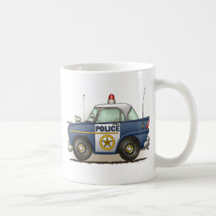 Café Caneca do carro da bobina de Crusier da polícia d