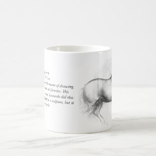 Café Caneca do cavalo de Leonardo da Vinci
