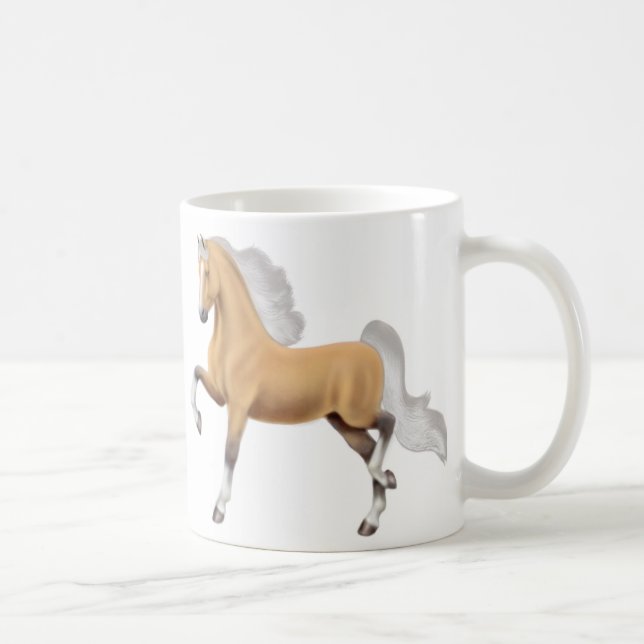 Café Caneca do cavalo de Saddlebred do americano do (Direita)