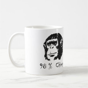 Café Caneca do chimpanzé de 98 por cento