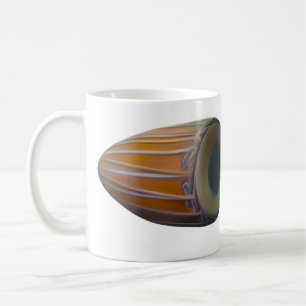 Café Caneca do cilindro de Mridanga