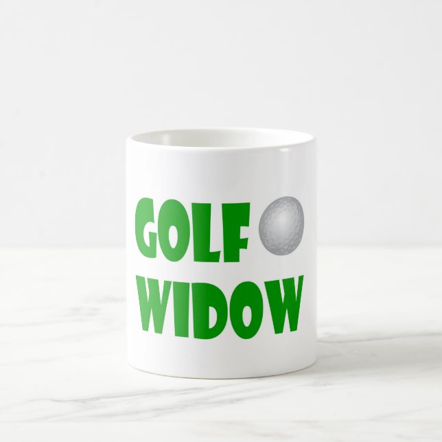 Café caneca do clássico da viúva de golfe (Centro)