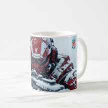 Caneca do clube de futebol de Liverpool