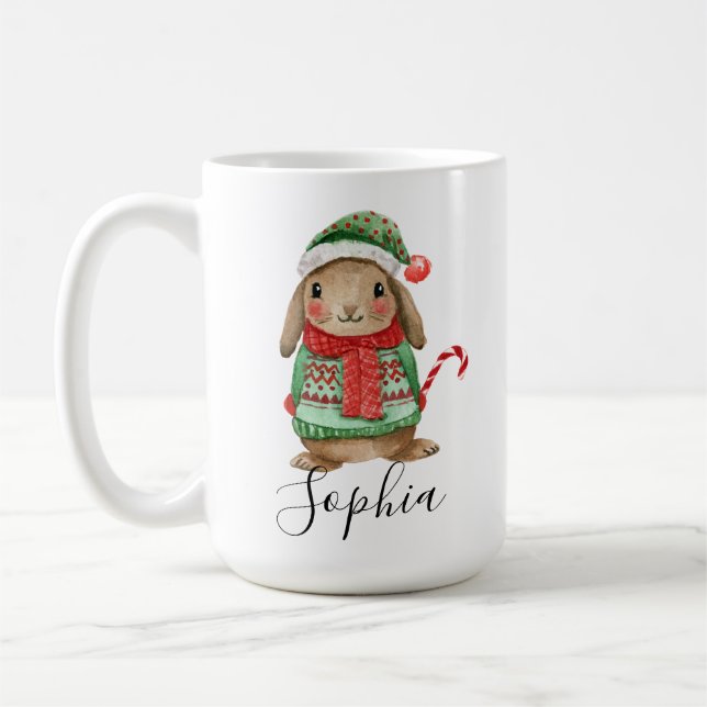 Café Caneca do Coelho de Natal (Esquerda)