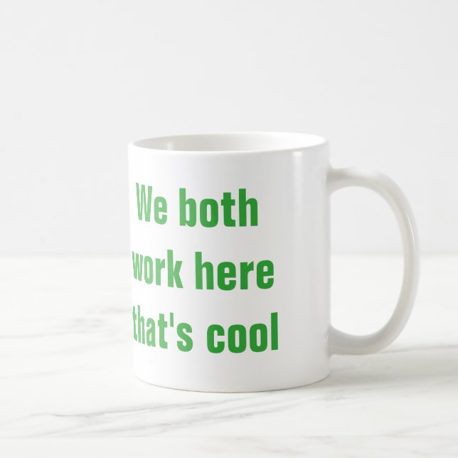 Café caneca do colega de trabalho (Direita)