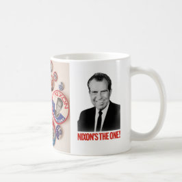 Café Caneca do coletor do botão de Richard Nixon