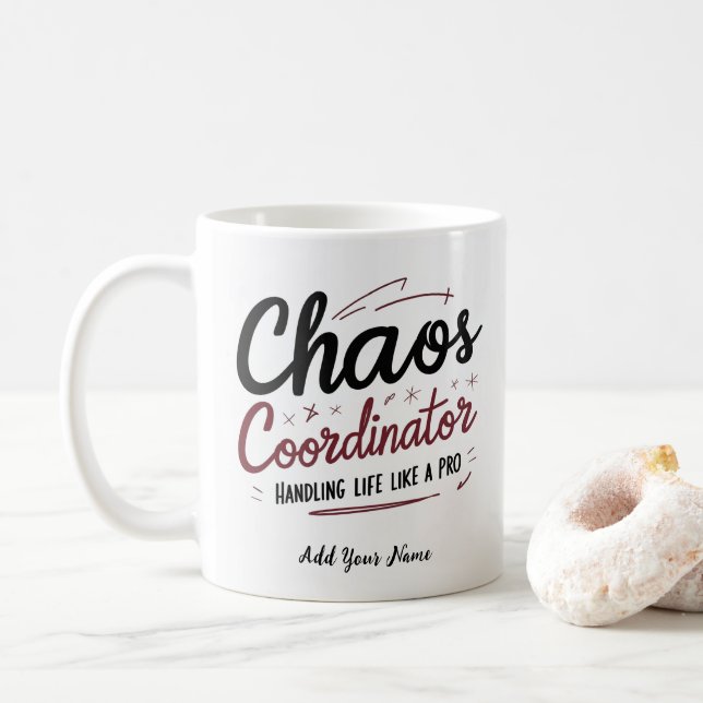 Café Caneca do Coordenador de Caos – Presente Personali (Com Donut)
