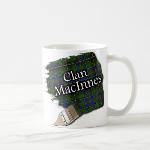 Café Caneca do copo da escova de pintura do Tartan de