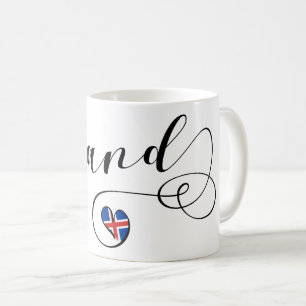 Café Caneca do coração de Islândia Ísland