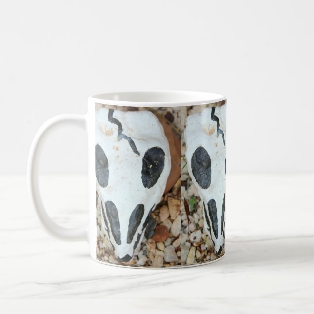 Café caneca do crânio de diâmetro de los muertos (Esquerda)