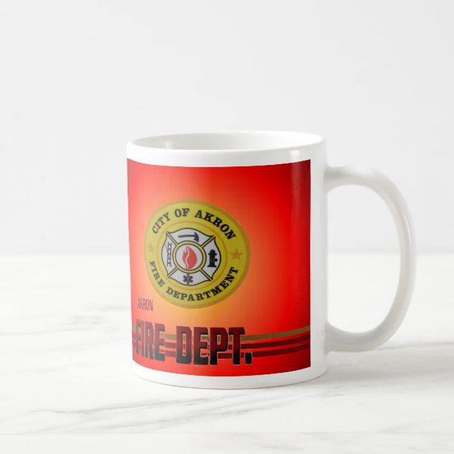 Café Caneca do departamento dos bombeiros de Akron Ohio (Direita)