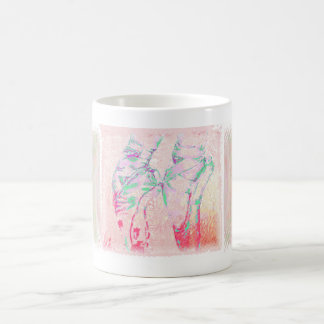Café Caneca do desenho dos calçados de Pointe do balé